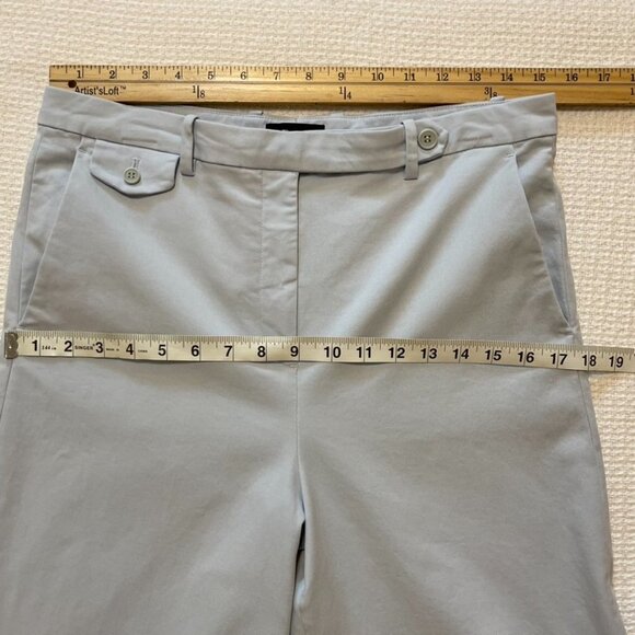 Theory Nadeema Light Blue Wide Leg Pants, Size 8. - Picture 9 of 11